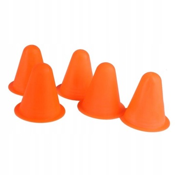 5 шт., прозрачные цветные конусы для слалома из ПВХ