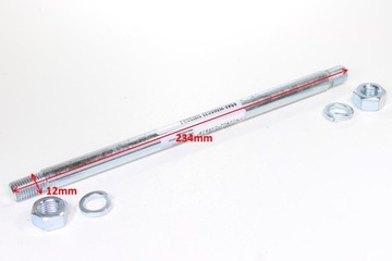 OŚKA OŚ WAHACZA Z NAKRĘTKAMI SIMSON S51