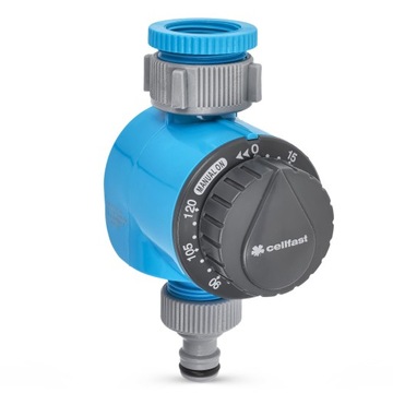 Контроллер расхода воды для орошения Механический таймер Cellfast 3/4 дюйма 1 дюйм