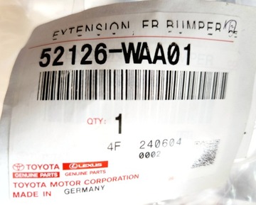 LEVÝ DRŽÁK DRŽÁKY VÝZTUHA NÁRAZNÍKU PŘEDNÍHO TOYOTA GR SUPRA OE