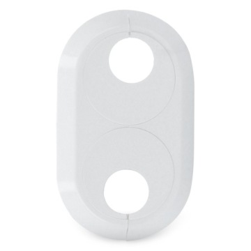 ROSETTE MASKING ROSETTE Pipes 22 мм БЕЛАЯ ДВОЙНАЯ Разъемная крышка