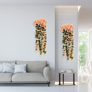 ЦВЕТОЧНАЯ ГИРЛЯНДИЯ подвесные искусственные цветы подвесные