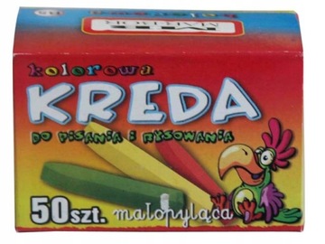 KREDA SZKOLNA KOLOROWA - 50 lasek
