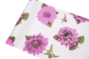 PAPIER DEKORACYJNY PEONIA 50cm/10m BRUDNY RÓŻOWY
