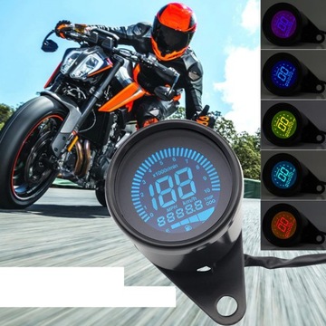 УНИВЕРСАЛЬНЫЙ ЦИФРОВОЙ МОТОЦИКЛЬНЫЙ СЧЕТЧИК QUAD LCD