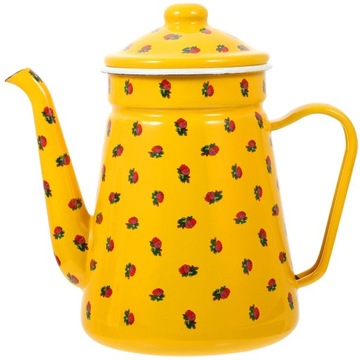 Vintage czajniczek emaliowany woda do kawy