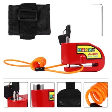 Велосипедная сигнализация с противоугонным замком для мотоцикла