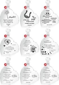 KARAFKA Podziękowania dla Rodziców z grawerem ETUI