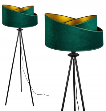 Lampa stojąca podłogowa trójnóg abażur LOFT LED