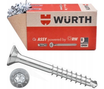 WKRĘTY ASSY PLUS 4x50 KONFIRMATY WURTH 500szt