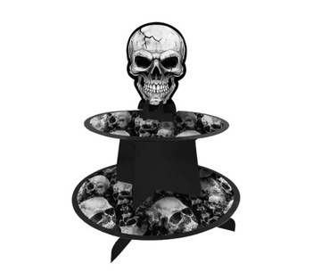 PATERA NA CIASTO DWUSTRONNA CZASZKI HALLOWEEN