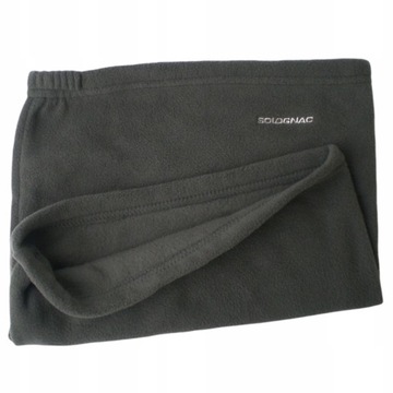 Флисовый шарф Solognac, большой, мягкий, теплый, цвета хаки.