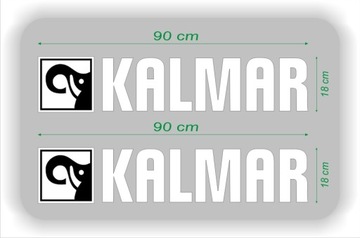 NAKLEJKI NALEPKI KALMAR - 2 szt. - BIAŁE do 90 cm