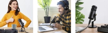 Профессиональный динамический конденсаторный студийный микрофон XLR PC Maono PD100