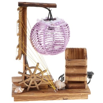 ch-Wooden Table Lamp Bedside Desk Lamp with Pen