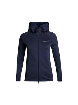 Bluza Peak Performance damska Chill Light Zip Hood granatowa - L