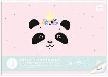 Blok Techniczny A4 10 Kartek Kolorowych Interdruk