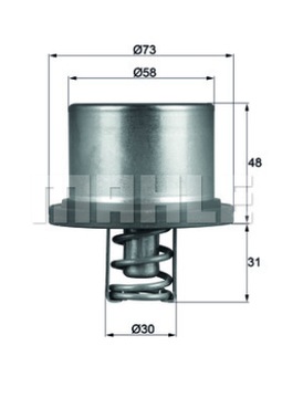 619 615 TERMOSTAT PORSCHE CAYENNE 07-10 /89/