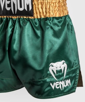 Venum Spodenki Muay Thaï Classic Shorts Green/Gold/White S