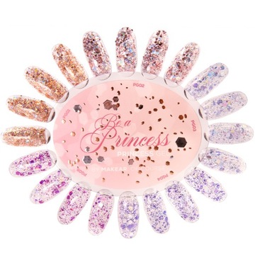 Makear PG04 Princess Gel Violet żel do zdobień paznokci brokatowy 5ml