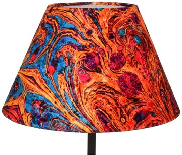 Abażur Do Lampki Klosz Stożek E27 LAWA Wielokolorowy 15x31 H18 PANCA