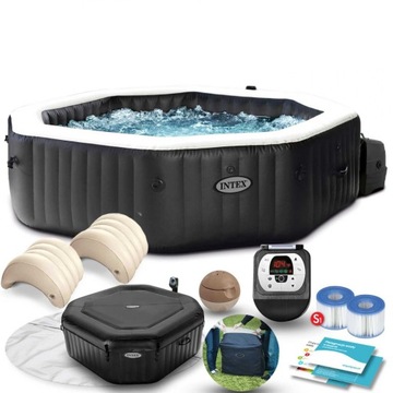 SPA BASEN DMUCHANY Z HYDROMASAŻEM 6-OSOBOWE JACUZZI 9w1 INTEX 218 x 71 cm
