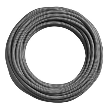 Przewód w oplocie kabel 3x0,75 SZARY 5m