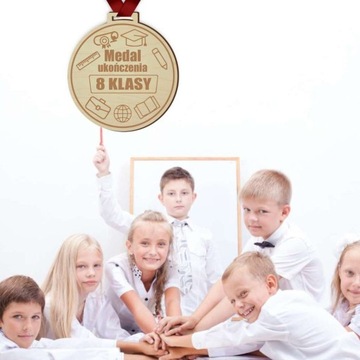 МЕДАЛЬ ЗА 8 КЛАСС, бордовая лента, конец ГОДА.