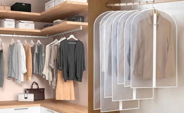 БОЛЬШОЙ ЧЕХОЛ ДЛЯ ОДЕЖДЫ КОСТЮМ ПАЛЬТО РУБАШКА