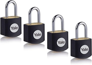 4x KŁÓDKA YALE MOSIĘŻNA 20mm System jednego klucza