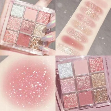 PALETA CIENI ZESTAW DO MAKIJAŻU MAKEUP 9 KOLOR