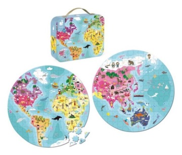 Пазл Janod Двусторонний Blue Planet 208 деталей 7+