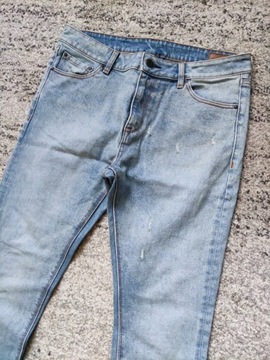 Spodnie Asos skinny rurki męskie jeansy 34/30