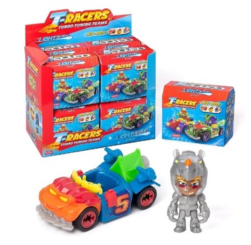 T-Racers VI Light Speed ​​Car & Racer — коробка, 8 шт.