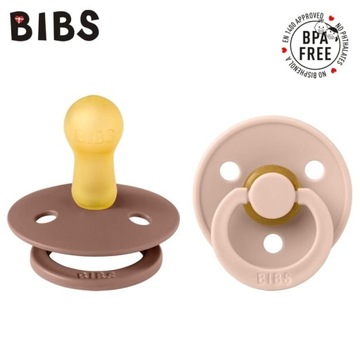 Успокаивающая соска BIBS с гевеей 6–18 м РЕЗИНА, 2 шт.