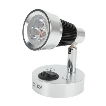 LAMPKA KINKIET 12V LED CIEPŁE BIAŁE ŚWIATŁO