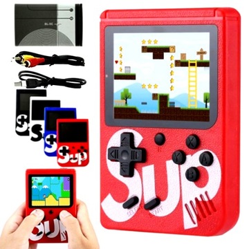 MINI PRZENOŚNA KONSOLA RETRO GRA 400W1 GAMEBOY + KABLE DO TV + AKUMULATOR