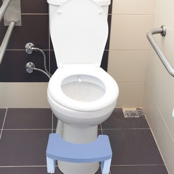 STOŁEK ŁAZIENKOWY STOŁEK Z PODNÓŻKIEM STOŁEK TOALETOWY