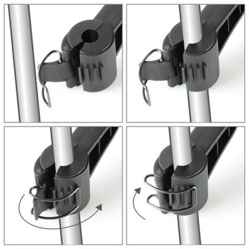 Uchwyt telefonu na skuter motor duże możliwości regulacji do lusterka