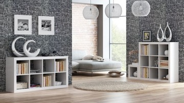 КНИЖНЫЙ ШКАФ ПРИМОЧНЫЙ СТОЛИК ШКАФ СТОЯЩИЙ КОМОД МЕБЕЛЬ 42x42 см MATT WHITE