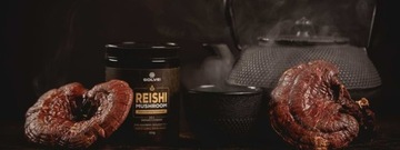 Порошок гриба рейши Solve Labs 2x50 г Желтоватый гриб рейши Пищевые добавки