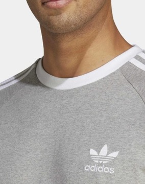 Koszulka Adidas Męska T-Shirt Szara r. L Sportowa Bawełniana
