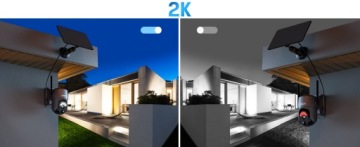 НАРУЖНАЯ ПОВОРОТНАЯ СОЛНЕЧНАЯ КАМЕРА WIFI 2K 3MP С АККУМУЛЯТОРОМ 8000 мАч SUPER HD