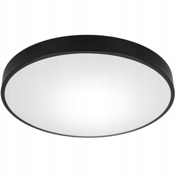 PLAFON LED LAMPA SUFITOWA duża 60CM OKRĄGŁA czarna MOCNA panel natynkowy