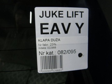 NISSAN JUKE F15 FACELIFT VÍKO KUFRU KUFR EAV 14-