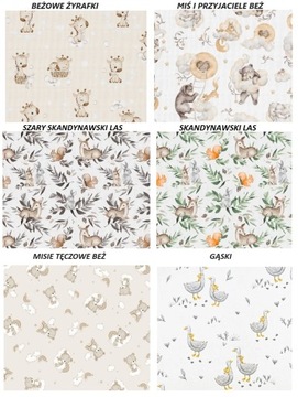 LaMinia 2-EL.POŚCIEL DO ŁÓŻECZKA 100x160 DUŻO WZORÓW atest