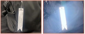 Светоотражающий ремешок-кулон-брелок для гаджета-брелок для рюкзака, сумочки, светоотражающий элемент