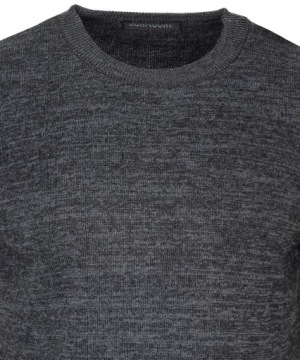 СВИТЕР МУЖСКОЙ ЭЛАСТИЧНЫЙ, ТЕМНО-СЕРЫЙ 3XL
