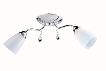 LAMPA PLAFON Chrom Kryształ ADEL 2 NOWA NISKA CENA