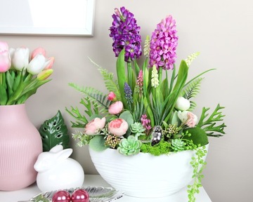 Прорезиненные тюльпаны - бабочка - Кремовый/Белый